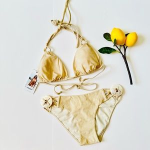 {Sauvage Swimwear} Calypso Seashell Bikini, NWT